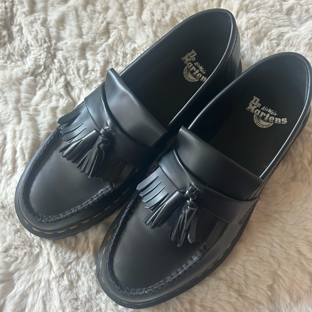 Dr. Martens Black Tassel Loafers